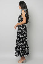 Amor Midi Dress | Black + Ivory Floral