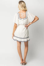 Greer Short Dress | Off White