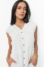 Luisa Midi Dress | Off White