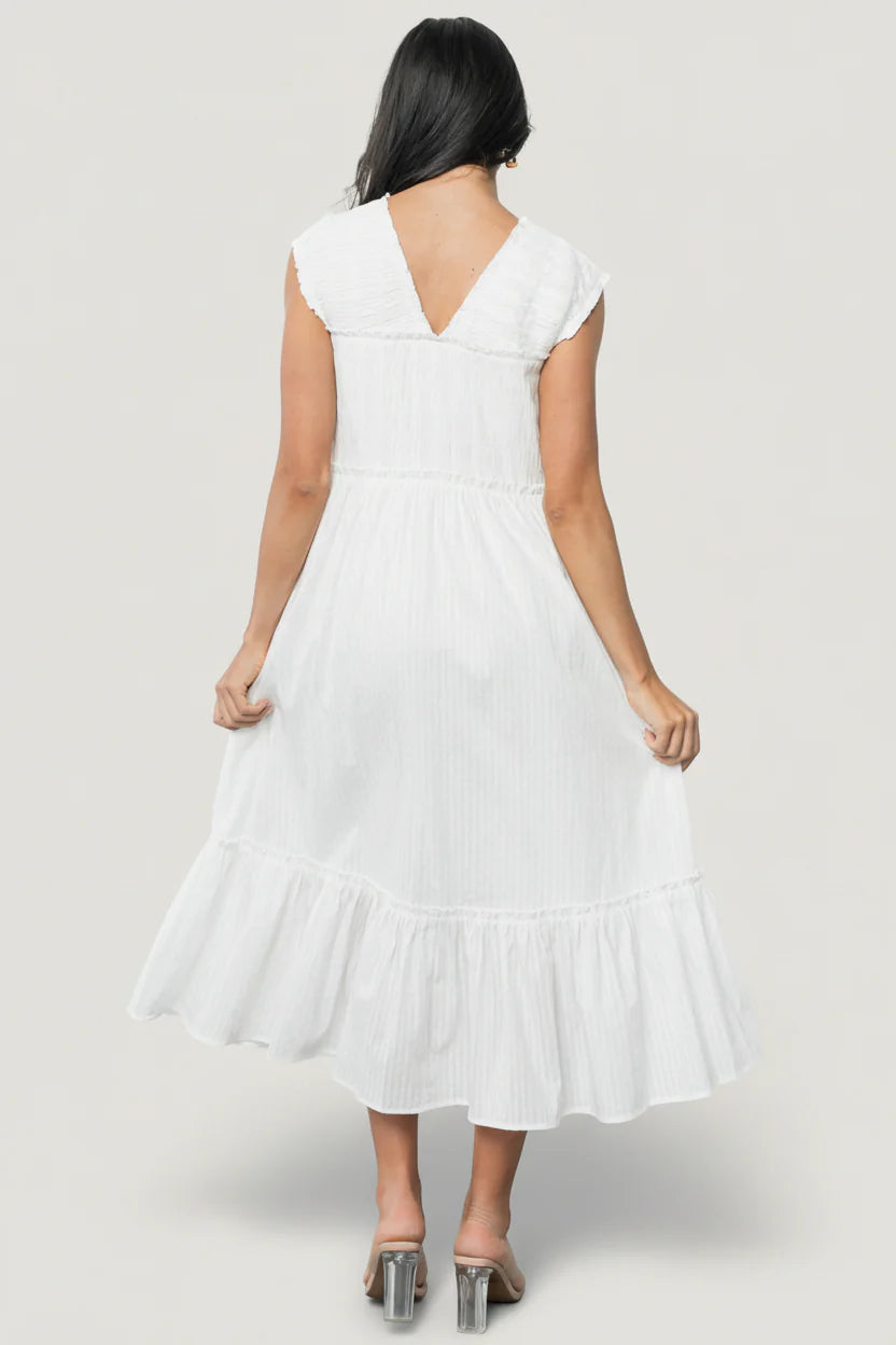 Luisa Midi Dress | Off White