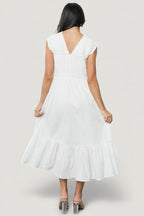Luisa Midi Dress | Off White