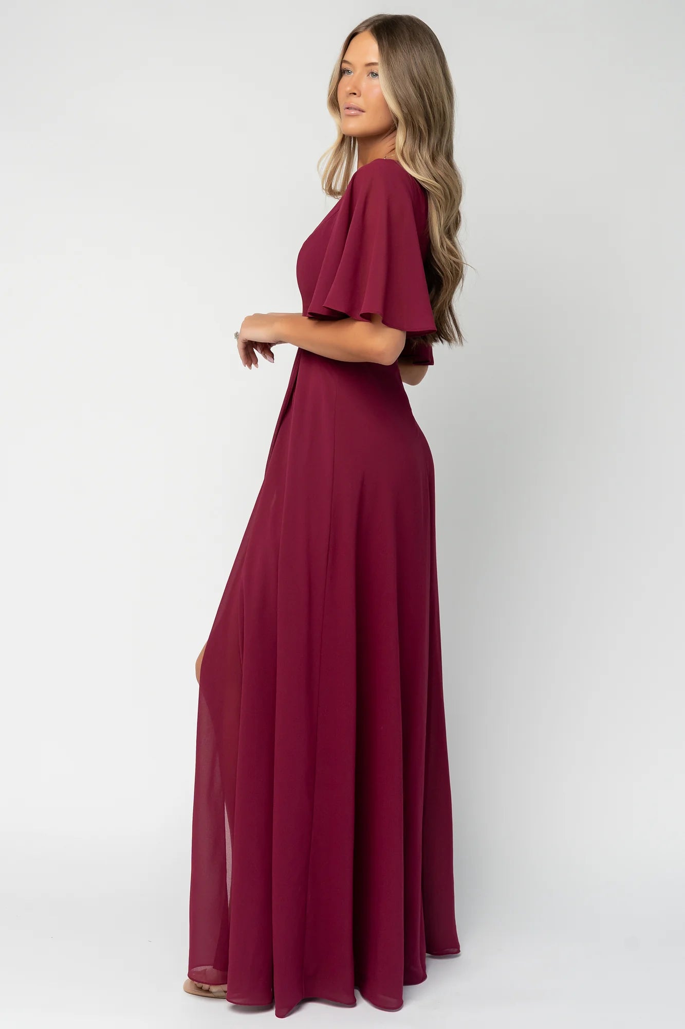 Valetta Maxi Dress | Wine