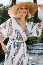 Corinth Maxi Dress | Navy Print