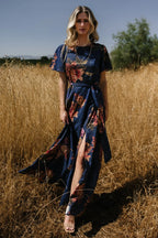Colina Maxi Dress | Navy Floral