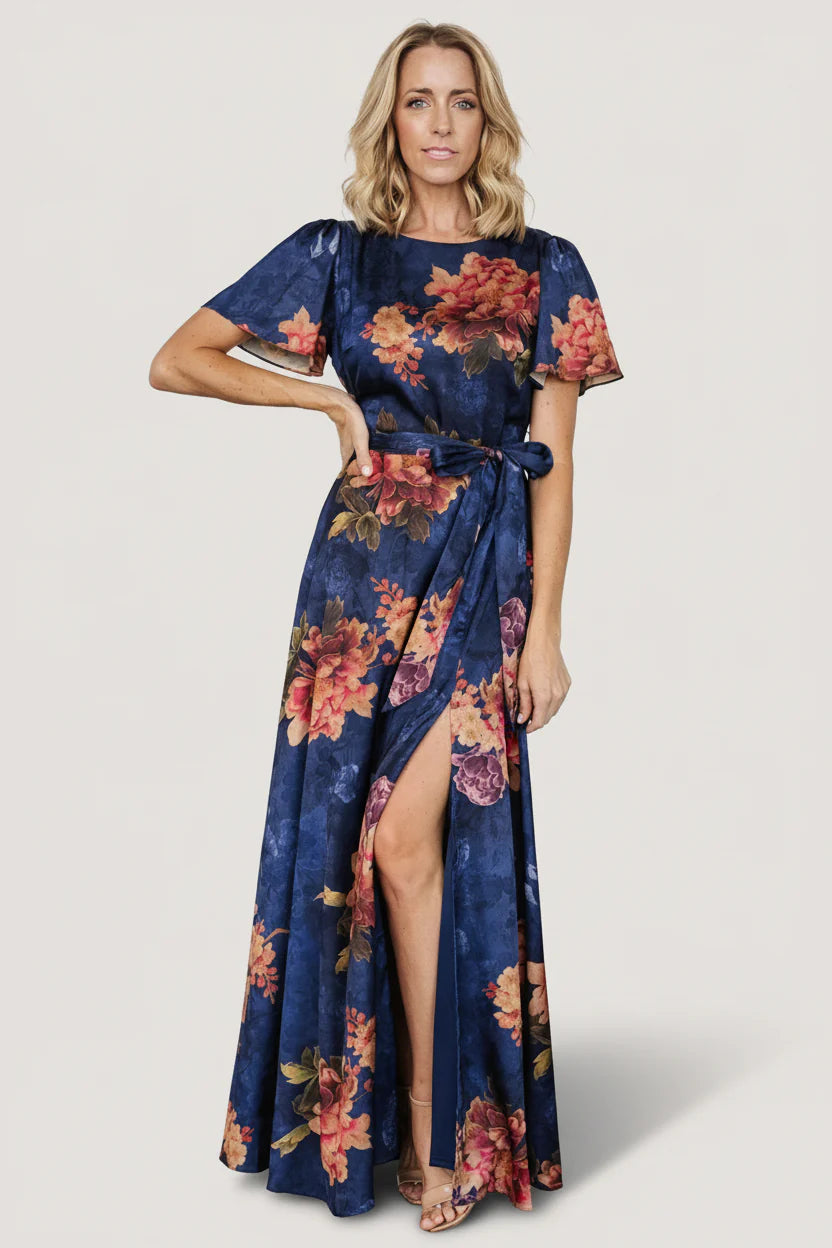 Colina Maxi Dress | Navy Floral