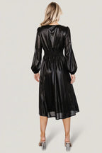 Aisha Shimmer Dress | Black