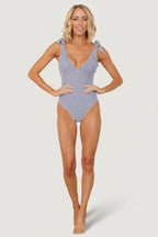 Amida One Piece | Blue + White Stripe