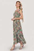 Anita Maxi Dress | Green Multi Floral