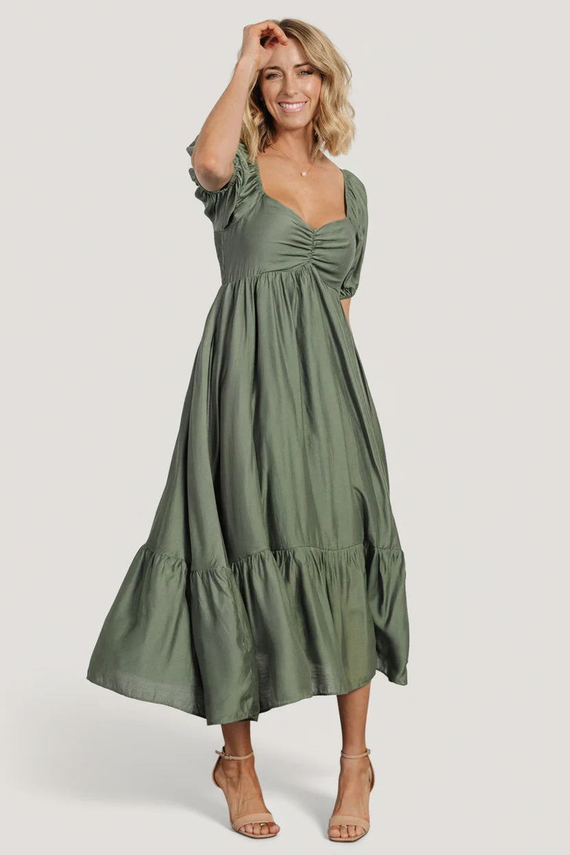 Annalisa Midi Dress | Olive