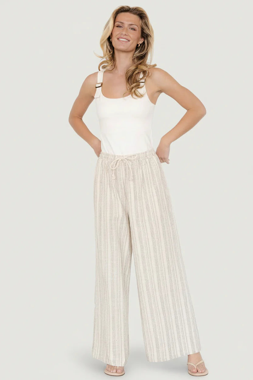Antale Pants | Natural Multi Stripe