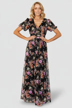 Ardley Maxi Dress | Black Multi Floral