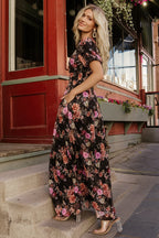 Ardley Maxi Dress | Black Multi Floral