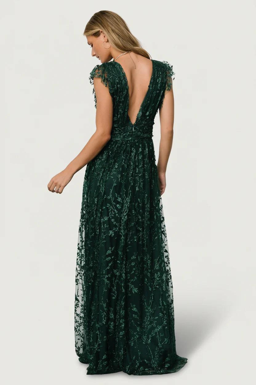 Arlene Shimmer Gown | Emerald