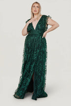 Arlene Shimmer Gown | Emerald