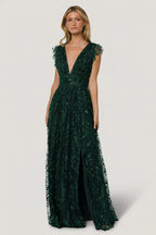 Arlene Shimmer Gown | Emerald