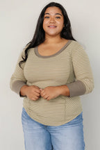 Ashford Striped Top | Olive