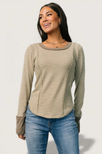 Ashford Striped Top | Olive