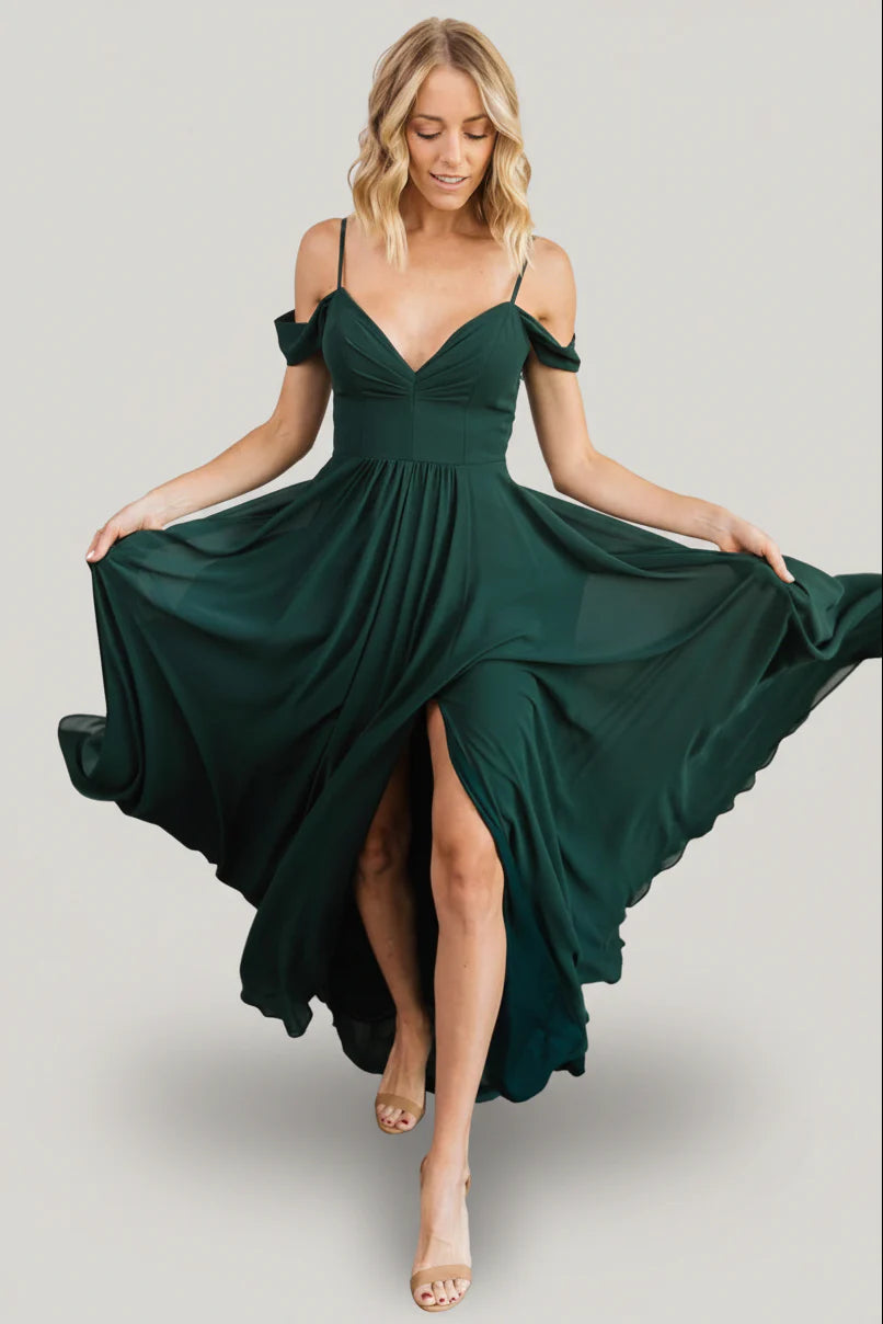 Bianca Lace Maxi Dress | Emerald