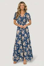 Birdie Maxi Dress | Blue + Blush Floral