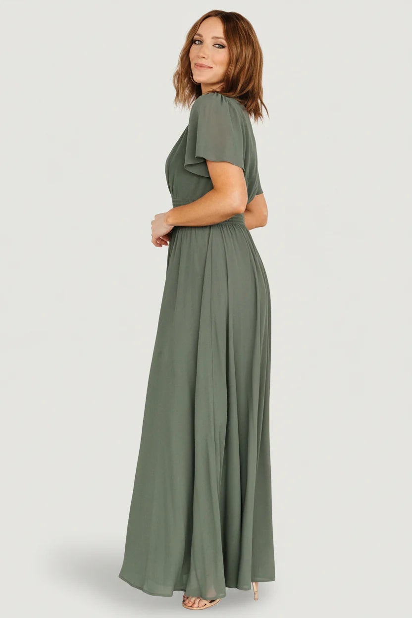 Birdie Maxi Dress | Dark Sage