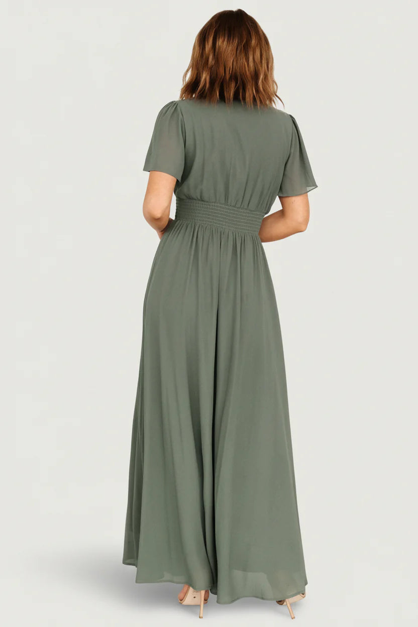 Birdie Maxi Dress | Dark Sage
