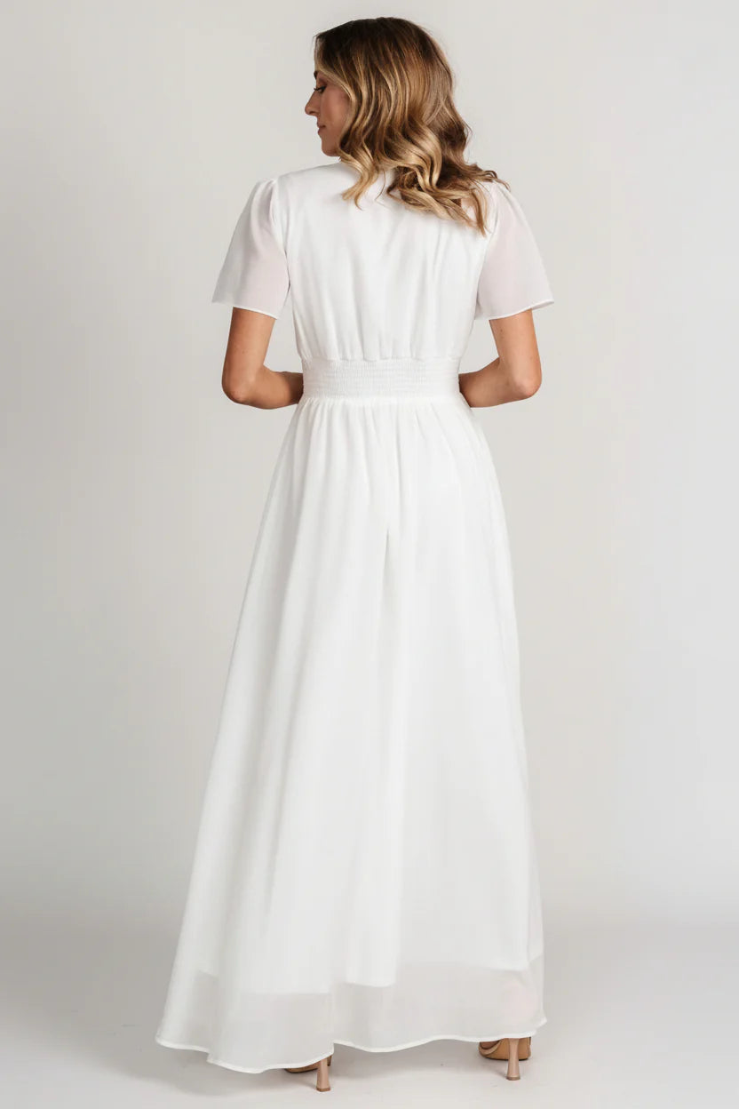 Birdie Maxi Dress | White