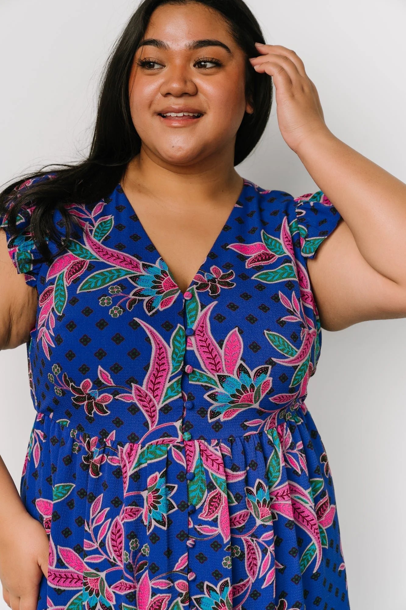 Biscayne Maxi Dress | Indigo Print