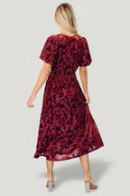 Bronwyn Velvet Dress | Rust