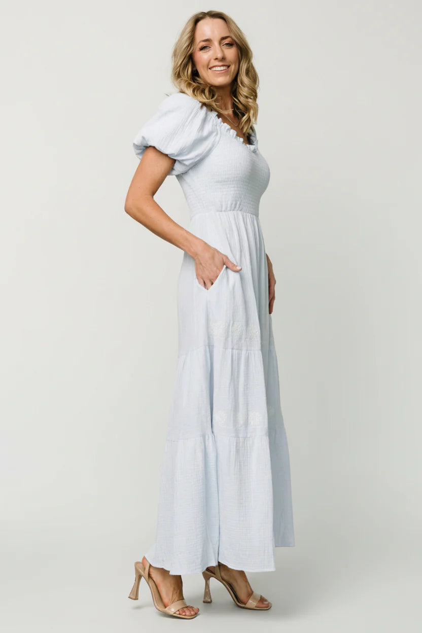 Carrington Maxi Dress | Light Blue