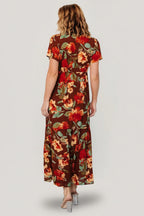 Cassie Short Sleeve Dress | Copper Floral