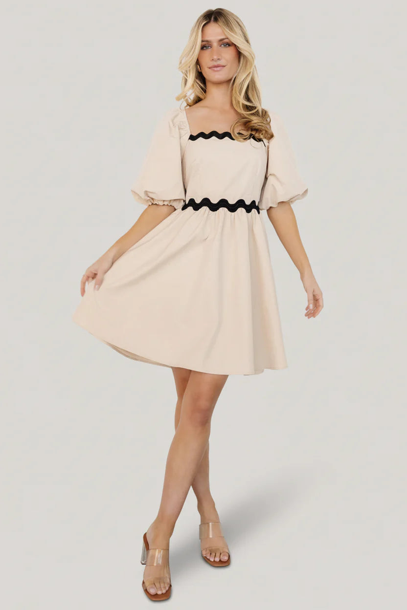 Cecelia Short Dress | Sand