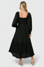 Chandler Eyelet Maxi Dress | Black