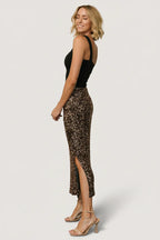 Charmed Sequin Midi Skirt | Bronze
