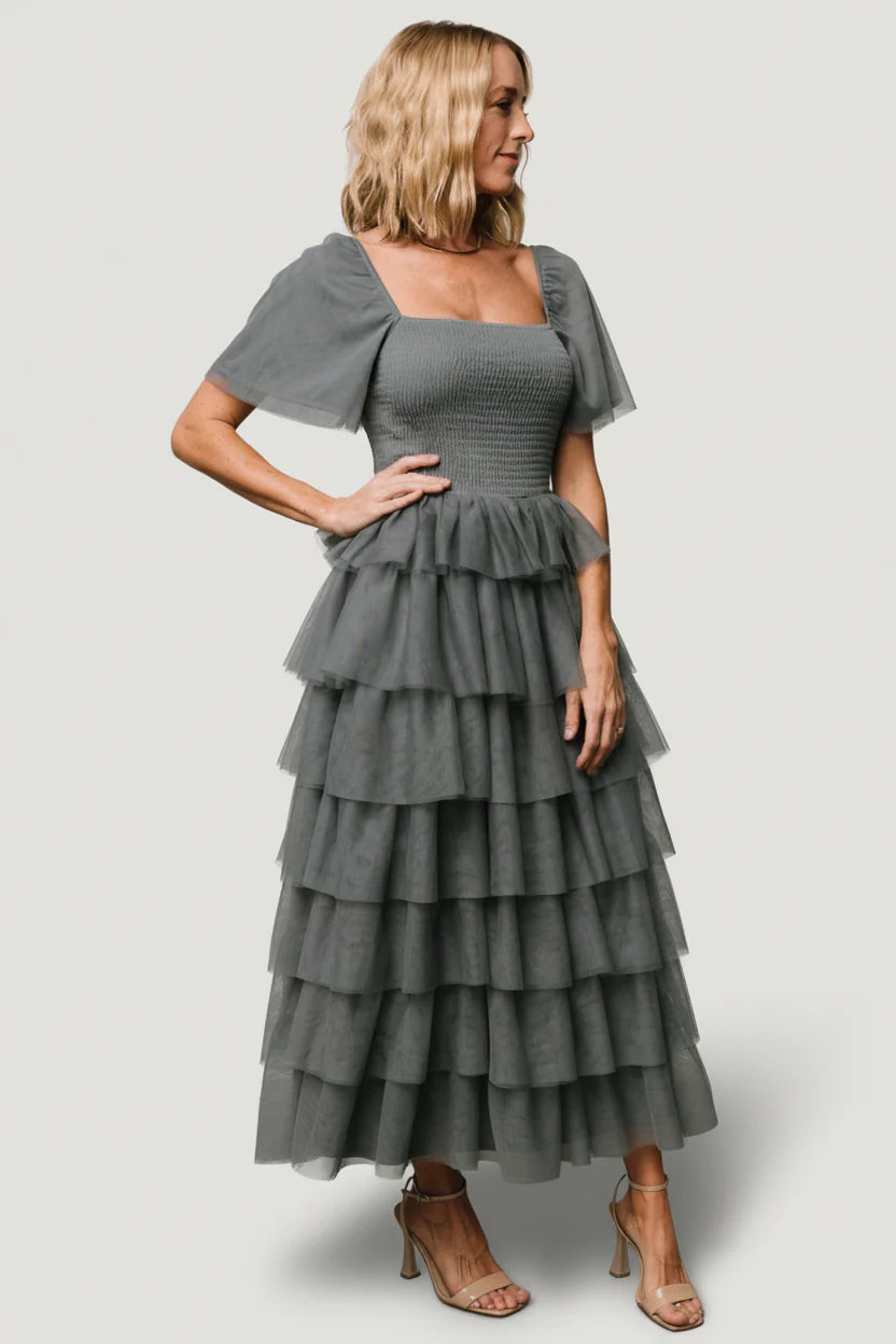 Cherise Tulle Tiered Dress | Blue Sage
