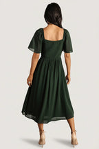 Colette Sweetheart Midi Dress | Evergreen