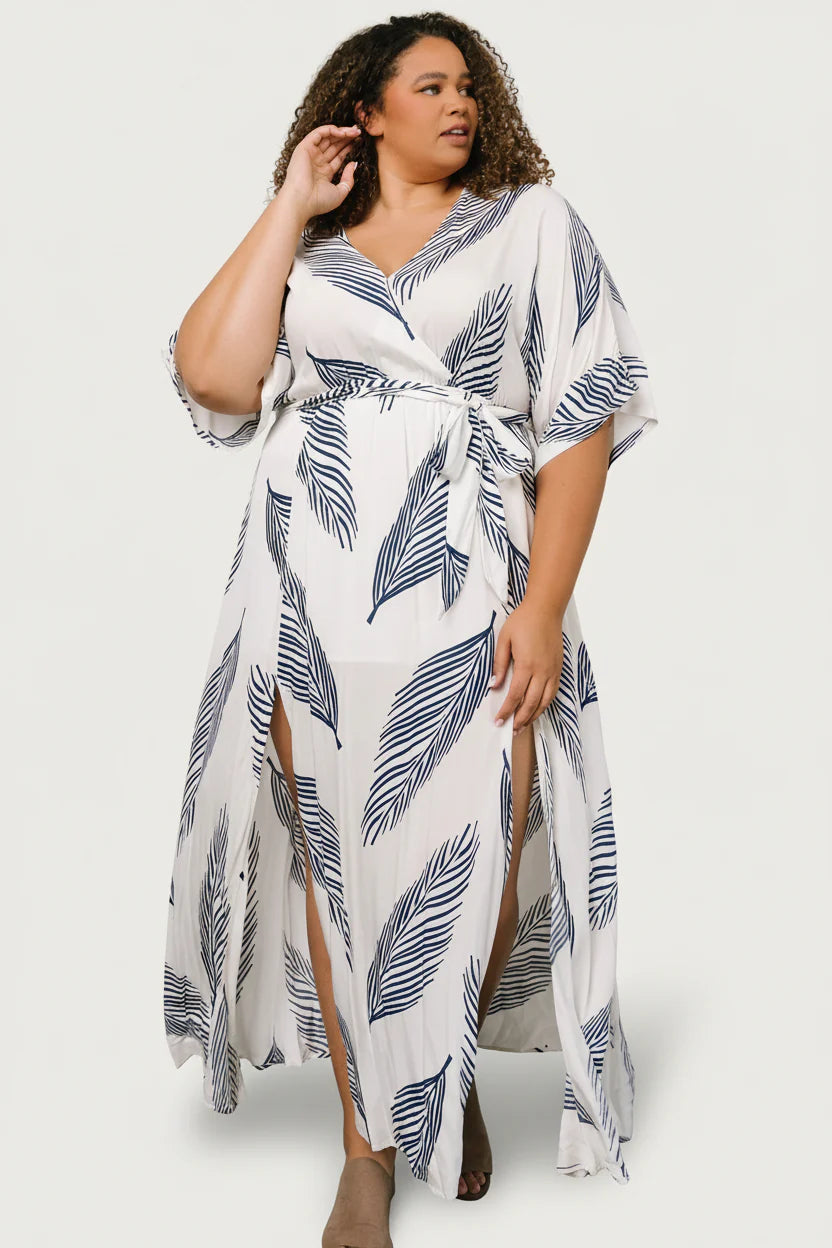 Corinth Maxi Dress | Navy Print