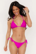 Cove Ruched Bikini Bottom | Fuchsia
