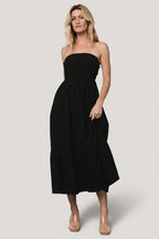 Delray Strapless Dress | Black