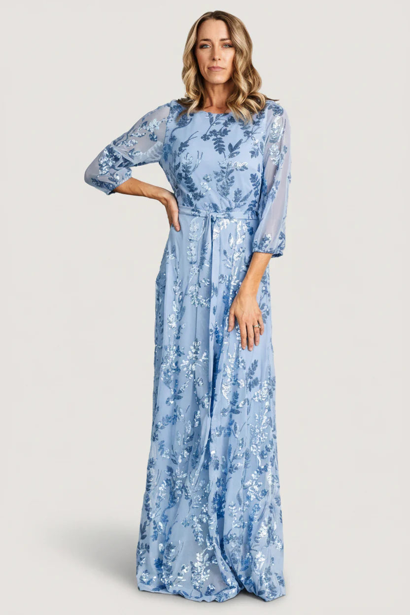 Destiny Sequin Maxi Dress | Blue