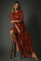 Destiny Sequin Maxi Dress | Cinnamon