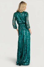 Destiny Sequin Maxi Dress | Emerald