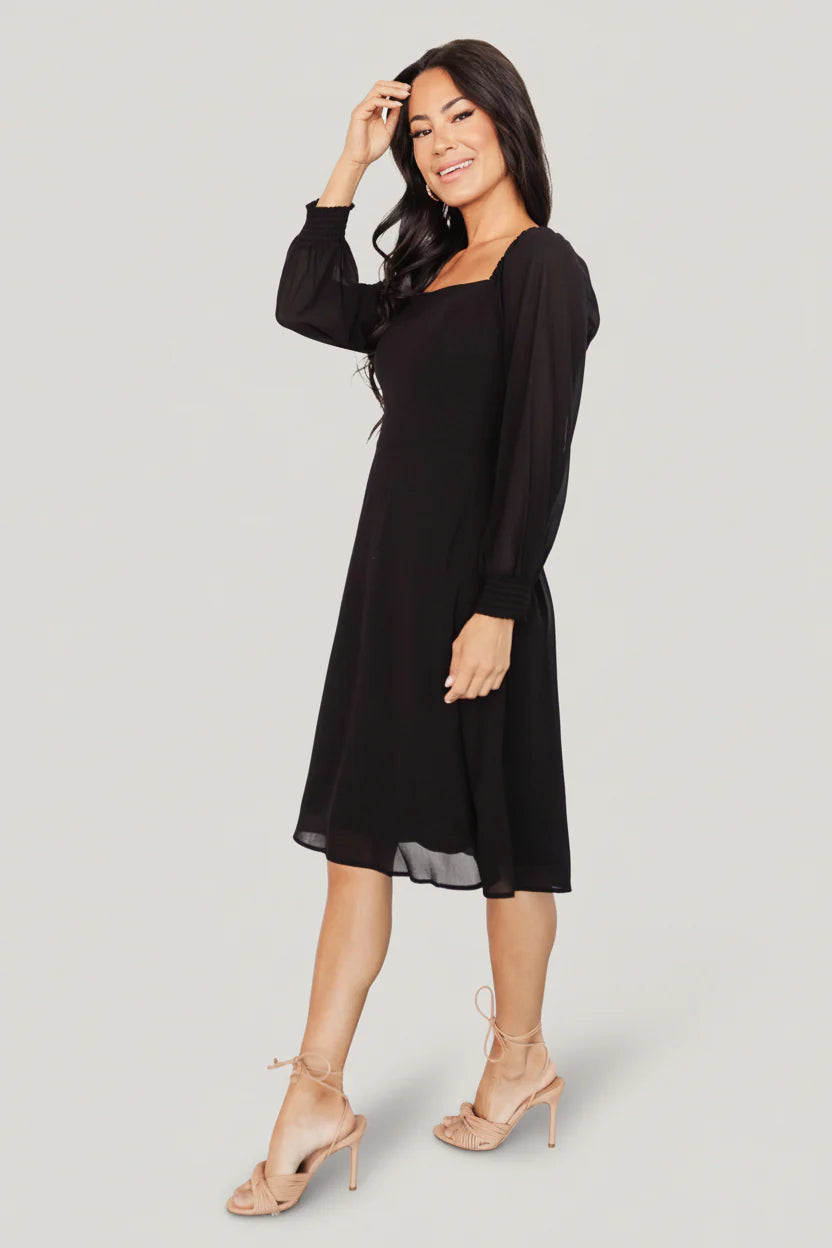 Elise Short Dress | Black