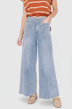 Emmi Mid Rise Wide Leg Jeans | Medium Wash
