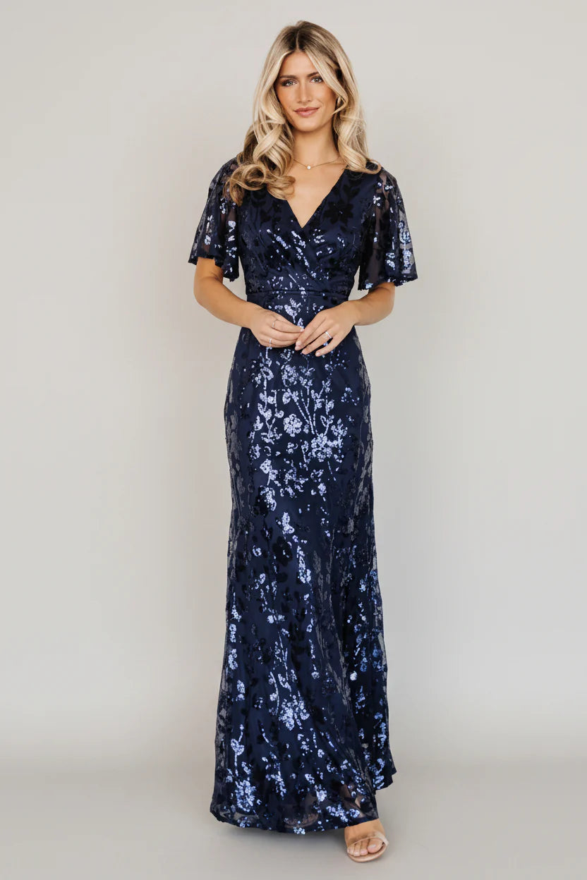 Esme Sequin Dress | Navy