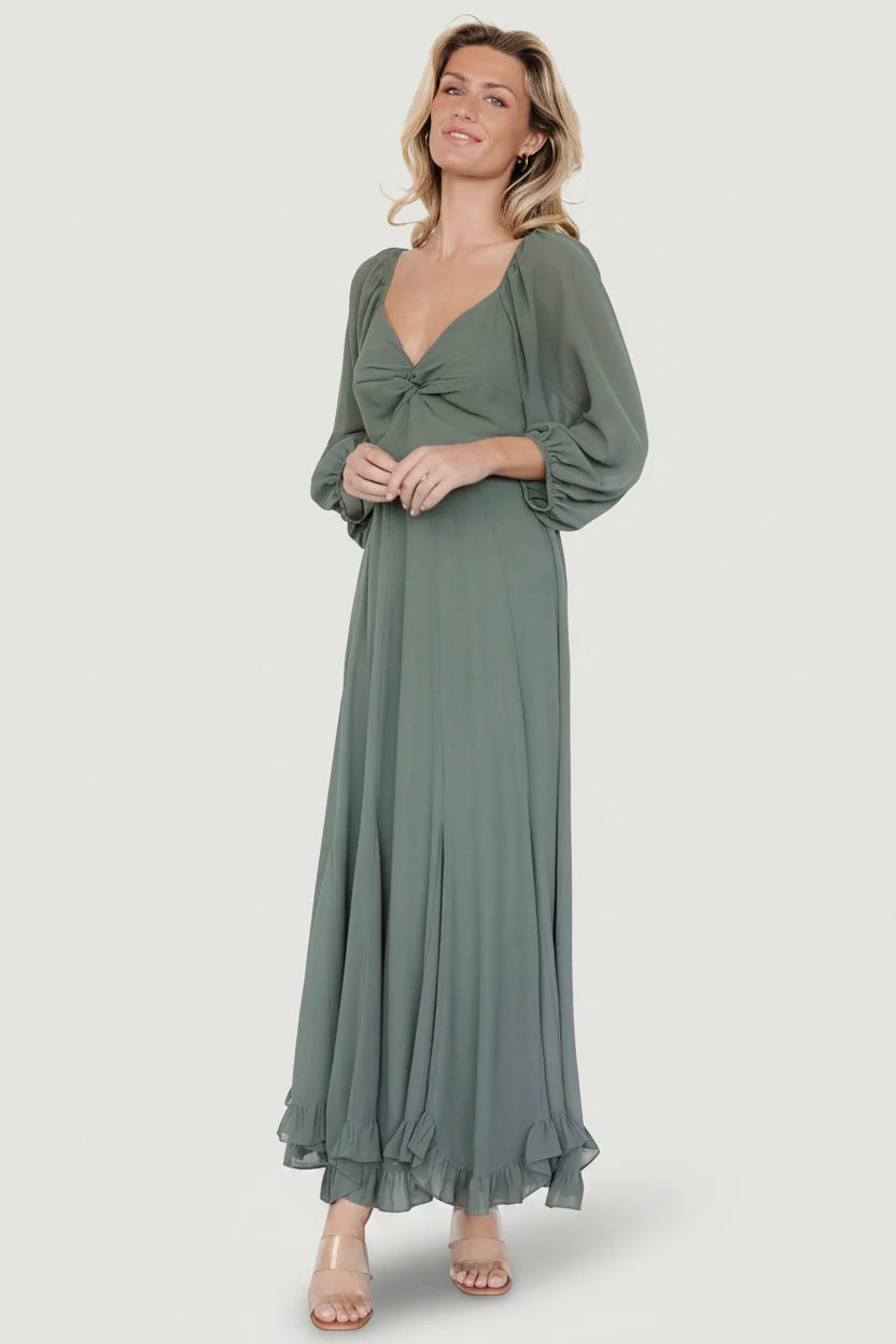 Estefania Maxi Dress | Dark Sage