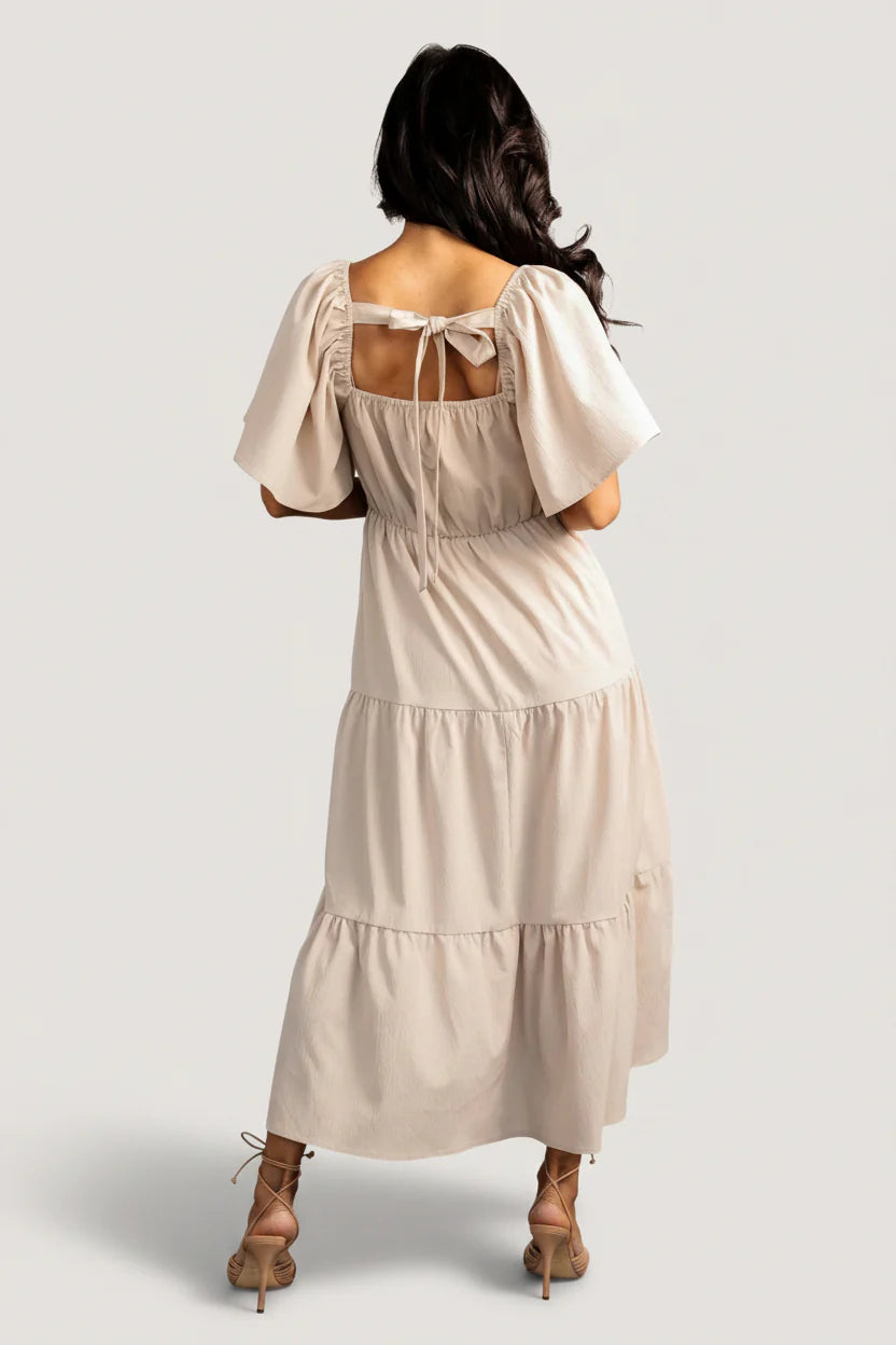 Fauna Lace Top Dress | Natural