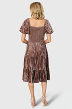 Fay Velvet Midi Dress | Cocoa