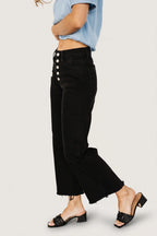 Georgie High Rise Wide Leg Jeans | Black