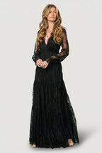 Gloria Lace Maxi Dress | Black