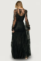 Gloria Lace Maxi Dress | Black